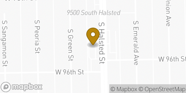 Map showing the location of McDonald's in Chicago, IL 60628