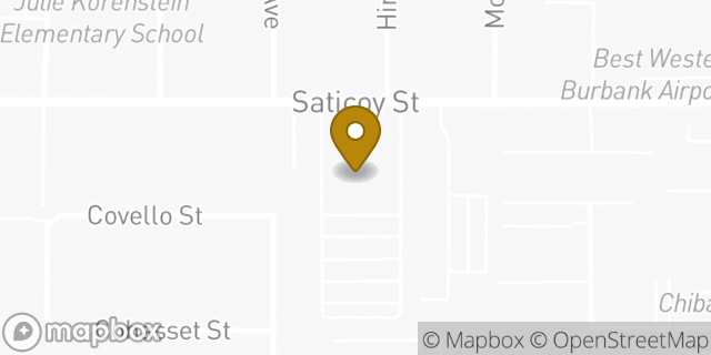 Map showing the location of The Church of Jesus Christ of Latter-day Saints in North Hollywood, CA 91605