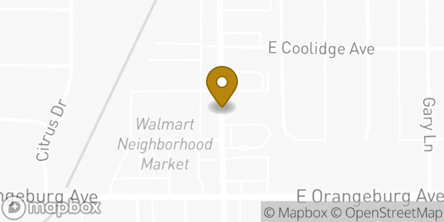 Map showing the location of Walmart in Modesto, CA