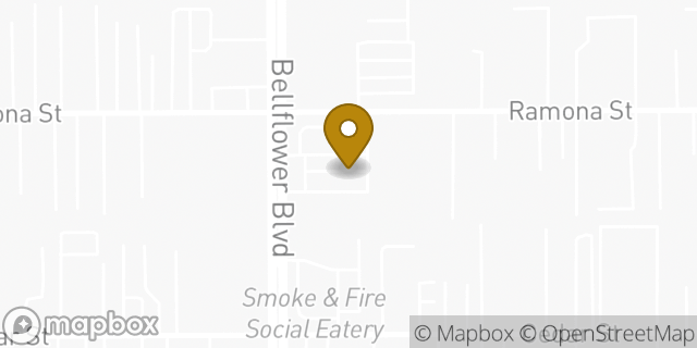 Map showing the location of ATM 7ELEVEN-FCTI in Bellflower, CA 90706