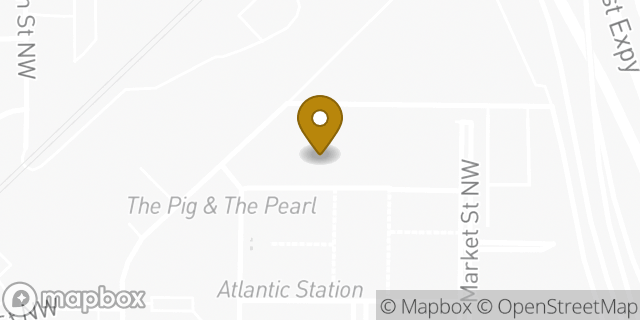 Map showing the location of Amazon Locker - Farmhouse in Atlanta, GA 30363