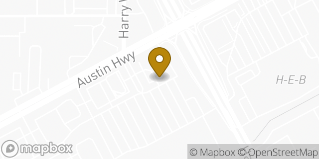 Map showing the location of Subway in San Antonio, TX 78209