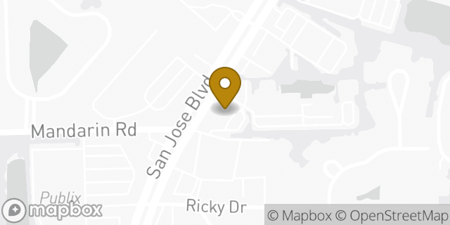 Map showing the location of Chase Bank in Jacksonville, FL 32223
