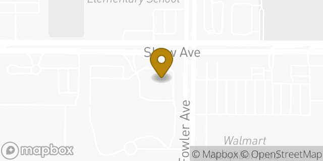 Map showing the location of ATM Walgreens in Clovis, CA