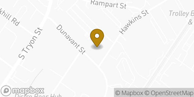 Map showing the location of HOTWORX in Charlotte, NC 28203