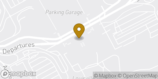 Map showing the location of Hertz in Louisville, KY 40209