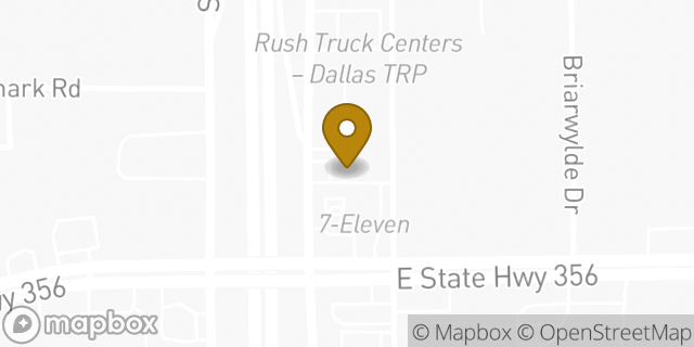 Map showing the location of Loop 12 & Hwy 356 in Irving, TX 75060