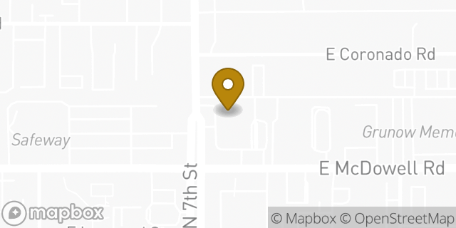 Map showing the location of Chase Bank in Phoenix, AZ 85006