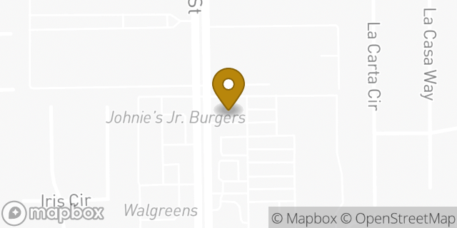 Map showing the location of Starbucks in Buena Park, CA 90620