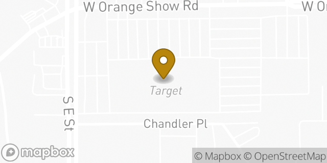 Map showing the location of Target in San Bernardino, CA 92408
