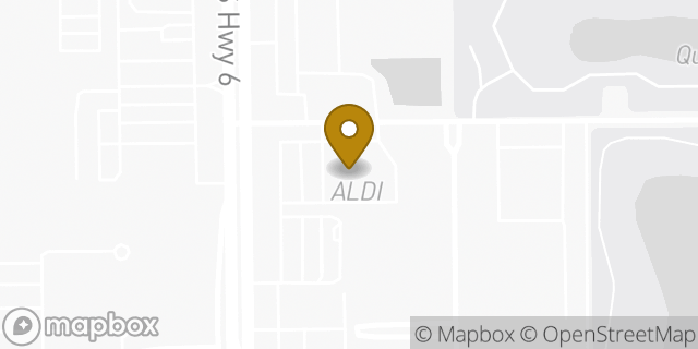Map showing the location of Aldi in Houston, TX 77082