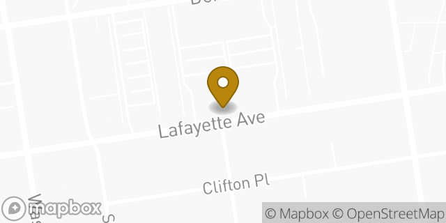 Map showing the location of Starbucks in Brooklyn, NY 11238