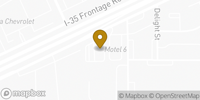 Map showing the location of Texas Ford Dealers in San Antonio, TX 78224