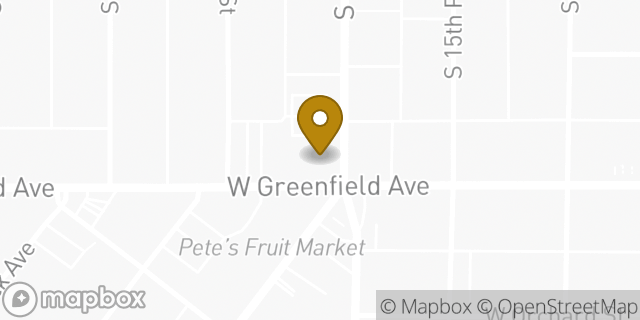 Map showing the location of Chase Bank in Milwaukee, WI 53204