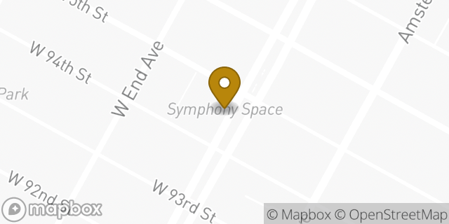 Map showing the location of Starbucks in New York, NY 10025