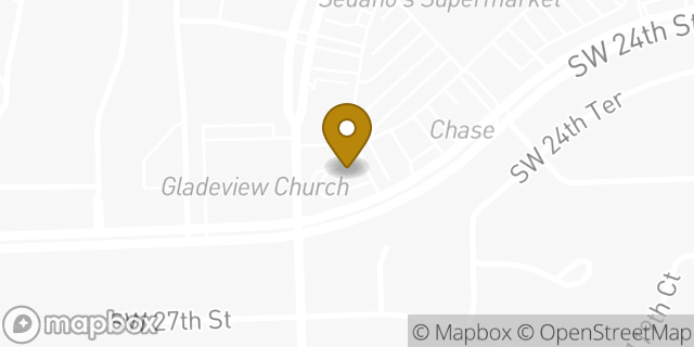 Map showing the location of McDonald's in Miami, FL 33175