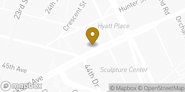 Map showing the location of Starbucks in Long Island City, NY 11101