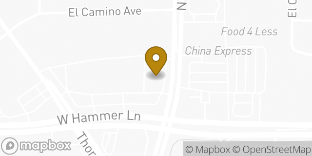 Map showing the location of Walgreens in Stockton, CA 95210