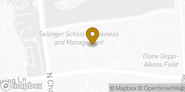 Map showing the location of Starbucks in Baltimore, MD 21210