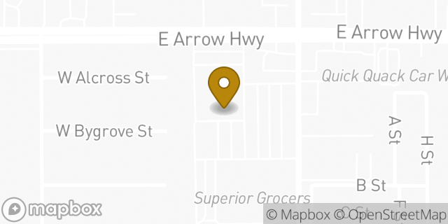 Map showing the location of AutoZone in Covina, CA 91722