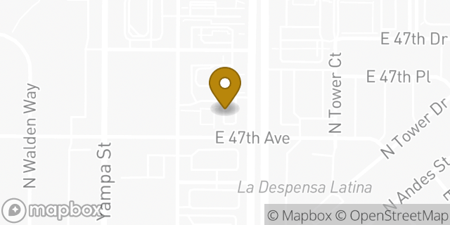 Map showing the location of ATM 7ELEVEN-FCTI in Denver, CO