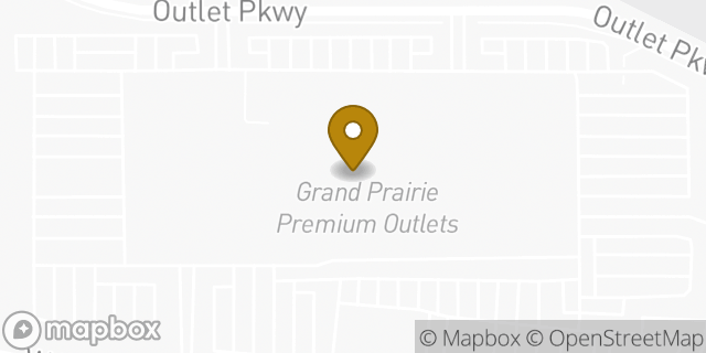 Map showing the location of Starbucks in Grand Prairie, TX 75052