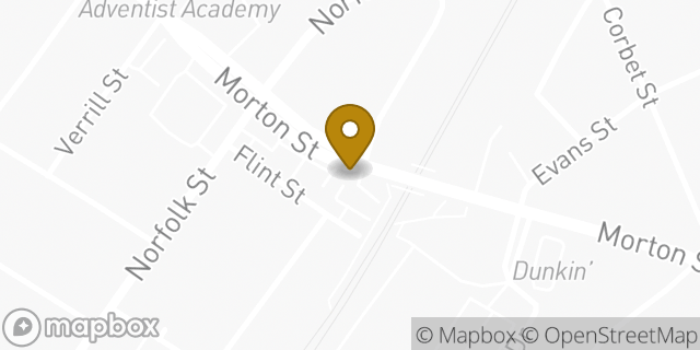 Map showing the location of Enterprise Rent-A-Car in Mattapan, MA 02126