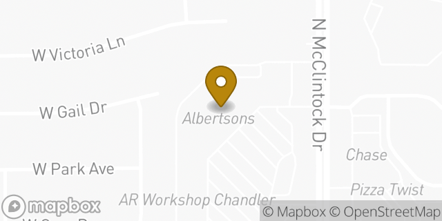Map showing the location of Coinme in Chandler, AZ 85226