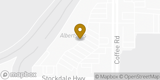 Map showing the location of Albertsons in Bakersfield, CA 93311