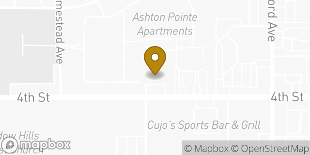 Map showing the location of AutoZone in Lubbock, TX 79416