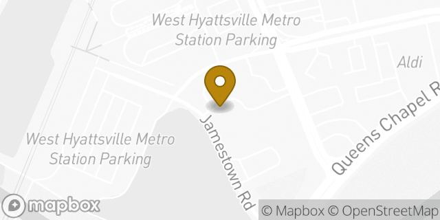 Map showing the location of Amazon Locker - Mayo in Hyattsville, MD 20782