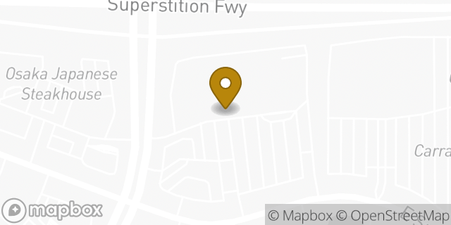 Map showing the location of The Home Depot in Mesa, AZ 85209