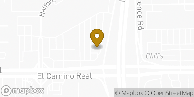 Map showing the location of Starbucks in Santa Clara, CA 95051