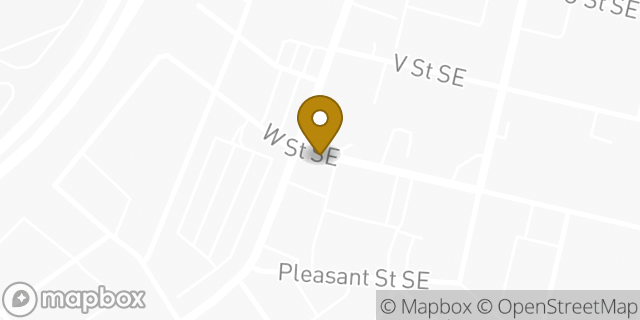 Map showing the location of Chase Bank in Washington, DC 20020