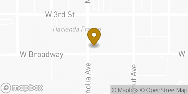 Map showing the location of Starbucks in Long Beach, CA 90802