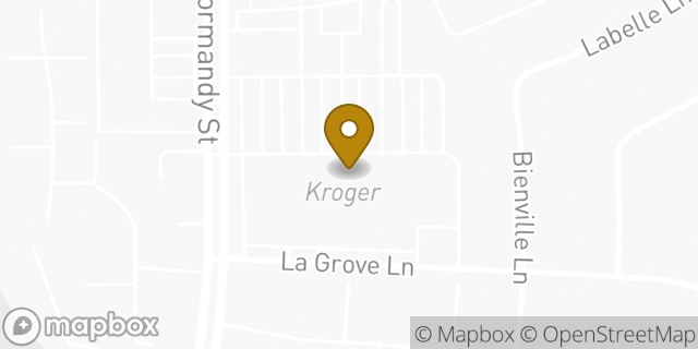 Map showing the location of Kroger in Houston, TX