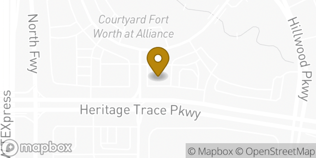 Map showing the location of Chipotle Mexican Grill in Fort Worth, TX 76177