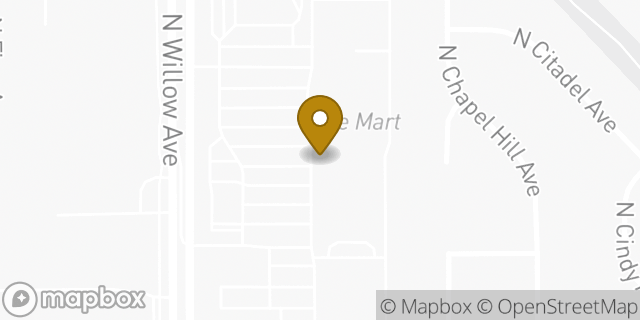 Map showing the location of HOTWORX in Clovis, CA 93611