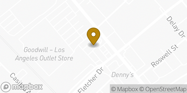 Map showing the location of McDonald's in Los Angeles, CA 90065
