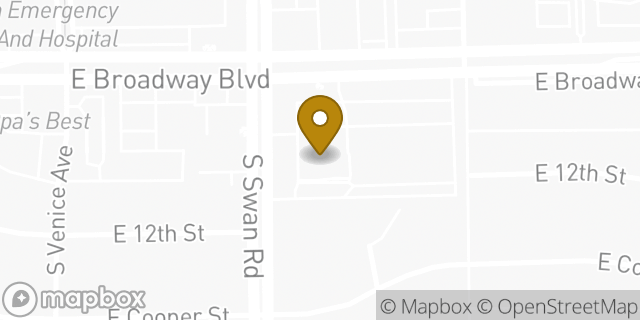 Map showing the location of ATM Walgreens in Tucson, AZ