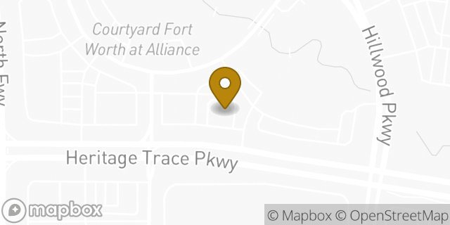 Map showing the location of Panera Bread in Fort Worth, TX 76177