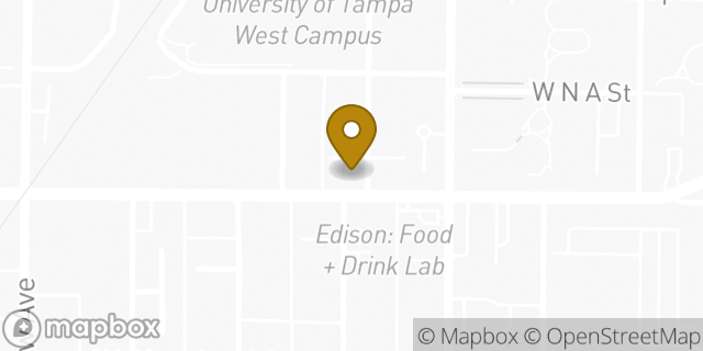 Map showing the location of Enterprise Rent-A-Car in Tampa, FL 33606