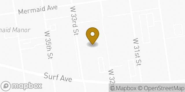 Map showing the location of Amazon Locker - Agea in Brooklyn, NY 11224