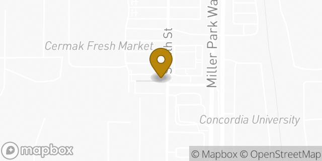 Map showing the location of Buffalo Wild Wings in West Milwaukee, WI 53214