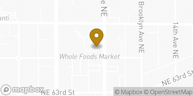 Map showing the location of Whole Foods Market in Seattle, WA 98115