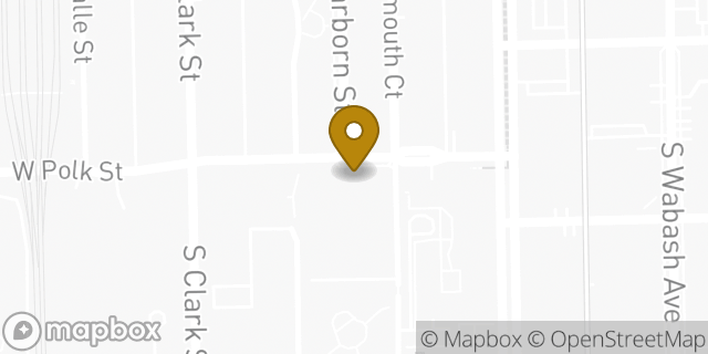 Map showing the location of The UPS Store in Chicago, IL 60605