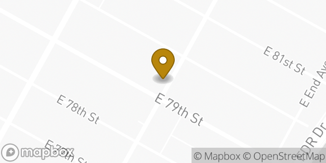 Map showing the location of Chase Bank in New York, NY 10075