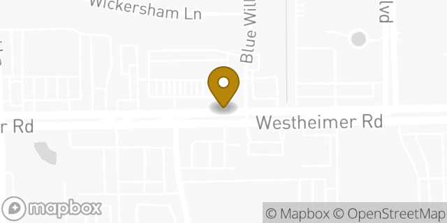 Map showing the location of Houston - Savings Group Travel HLE in Houston, TX 77077