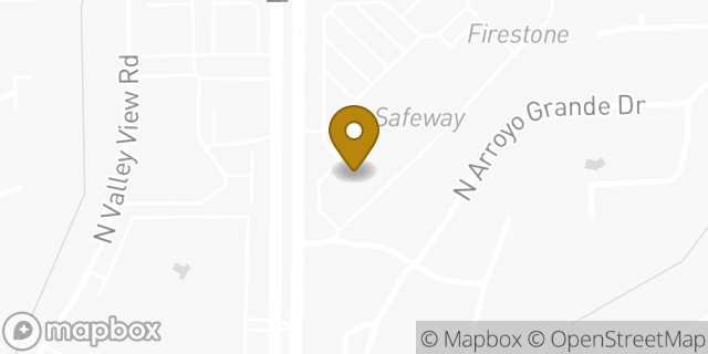 Map showing the location of Starbucks in Tucson, AZ 85718