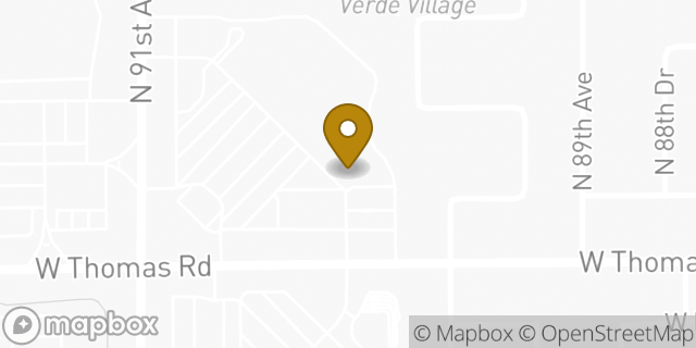 Map showing the location of Subway in Phoenix, AZ 85037